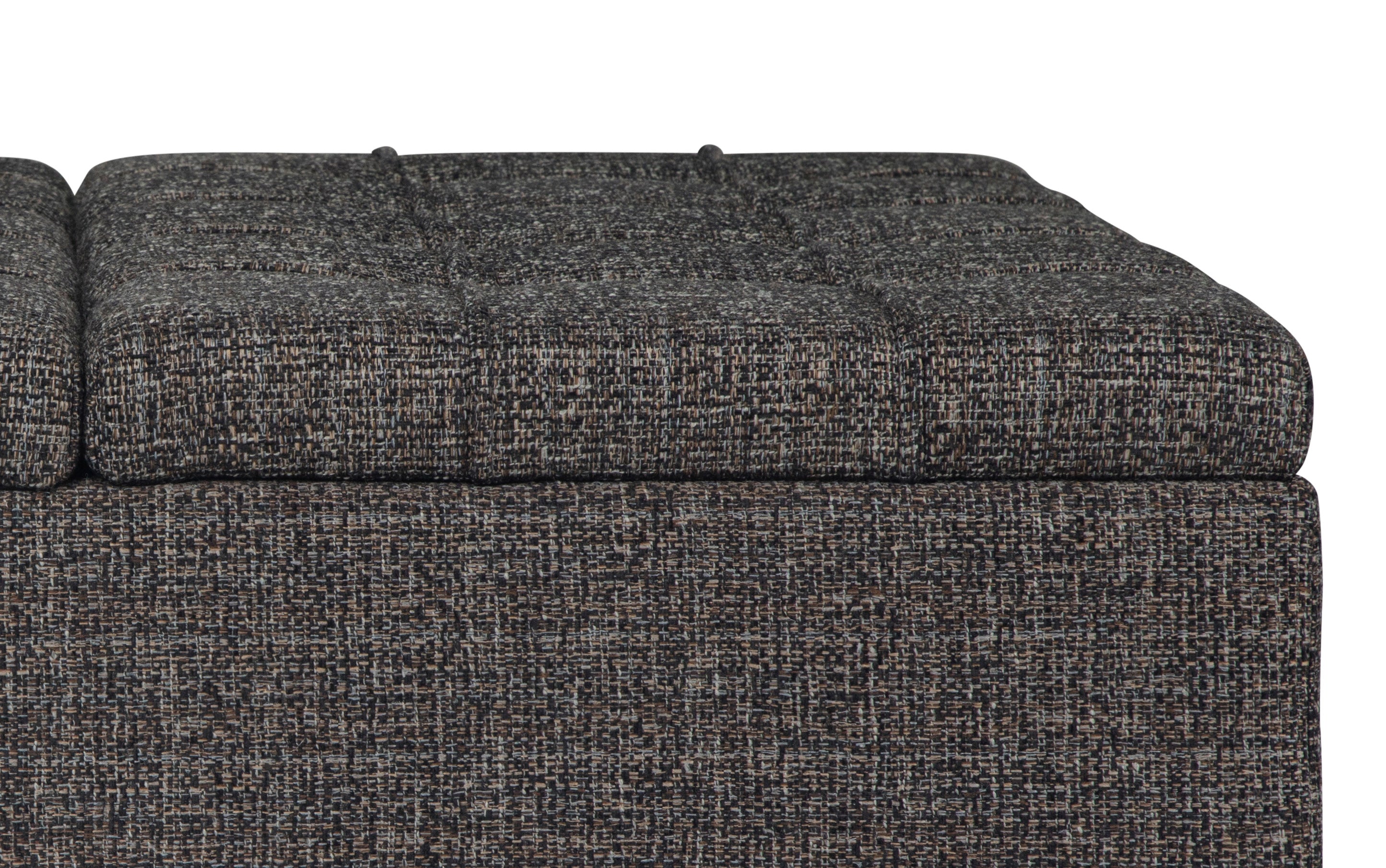 Harrison Coffee Table Ottoman in Tweed