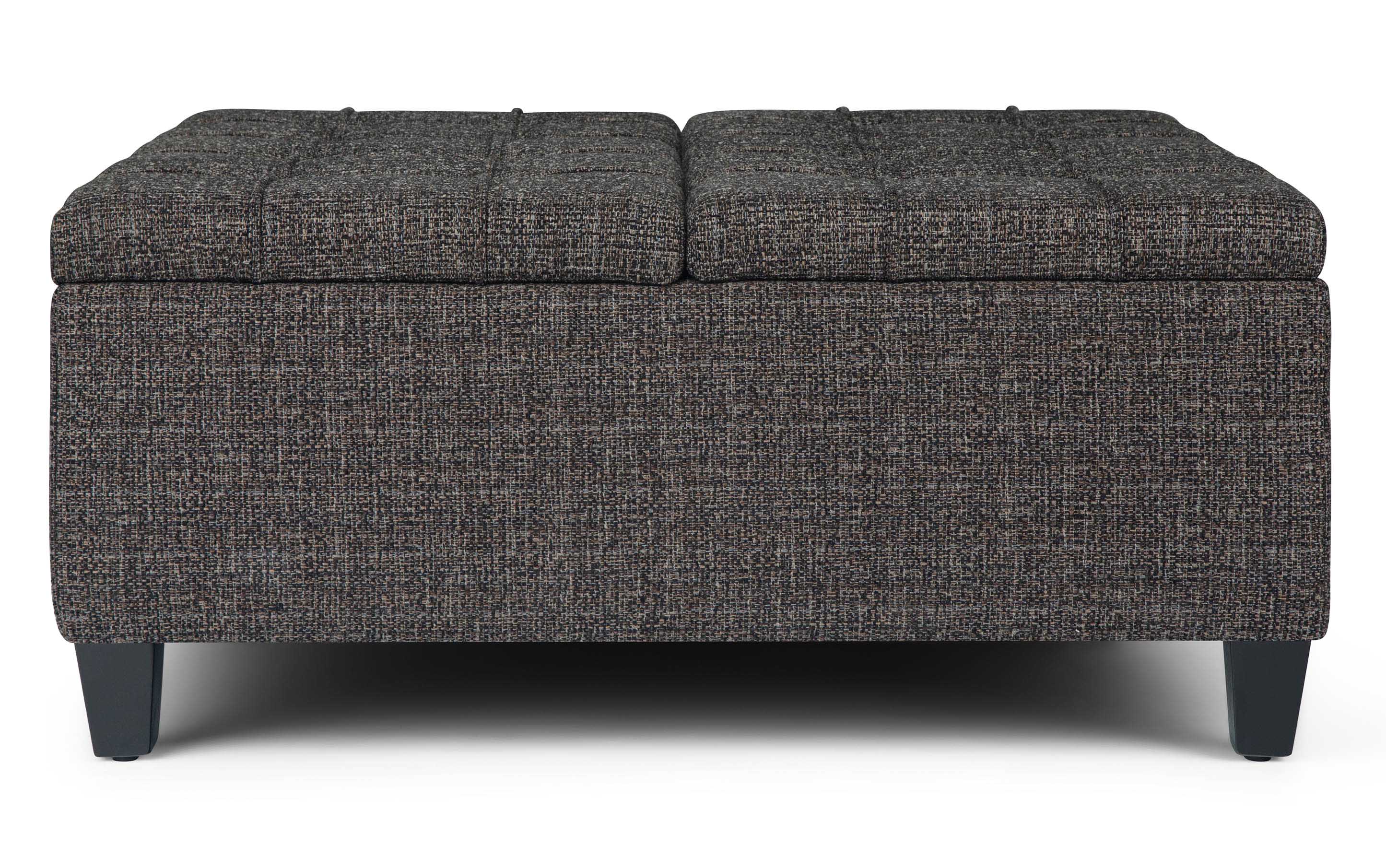 Harrison Coffee Table Ottoman in Tweed