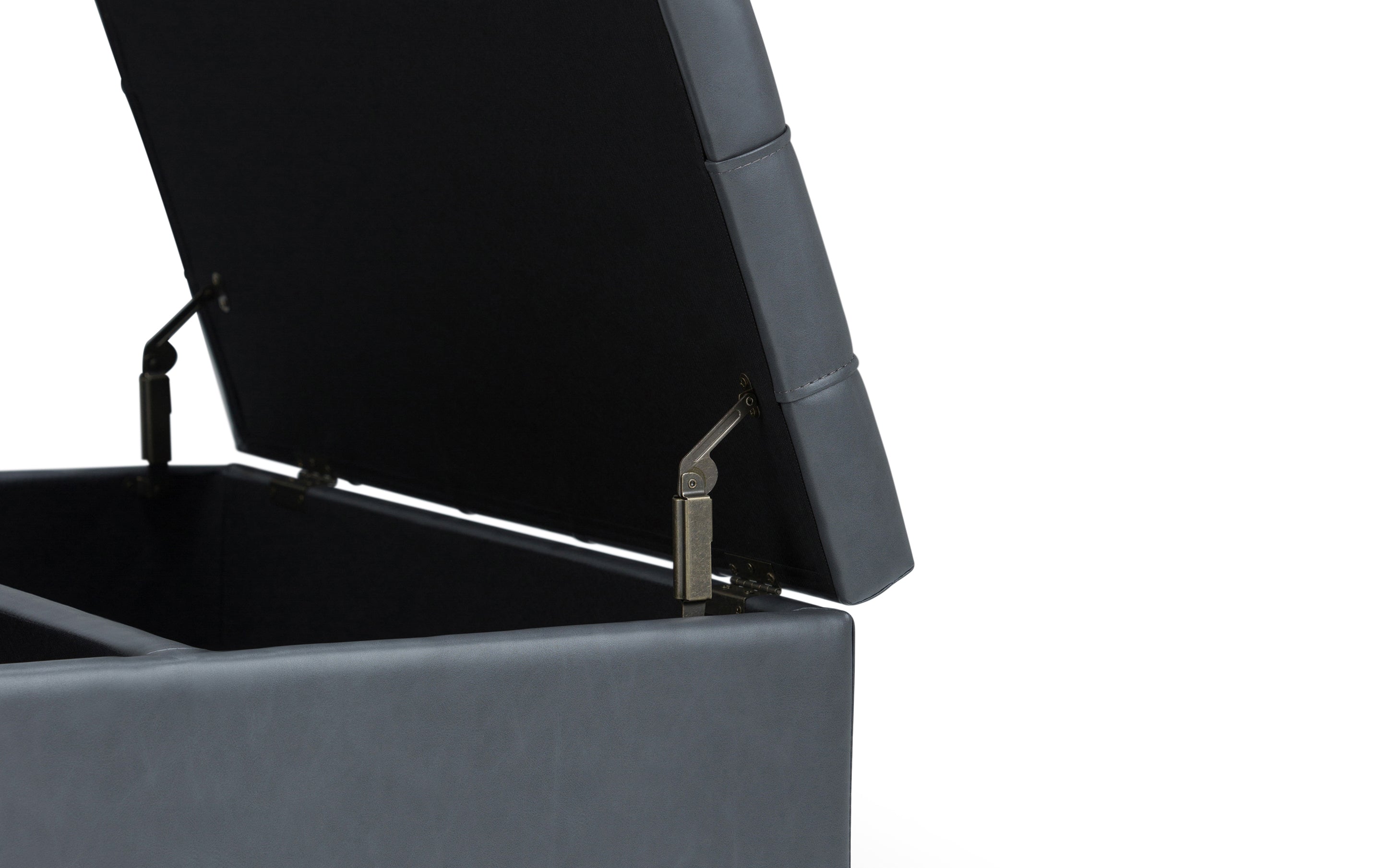 Harrison Coffee Table Ottoman in Vegan Leather