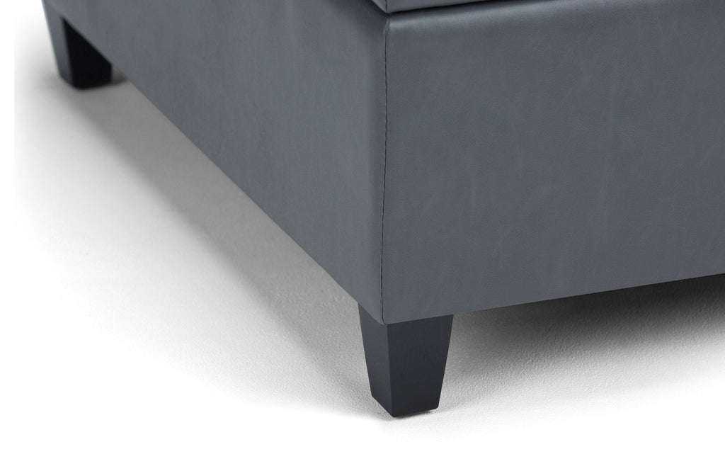 Harrison Coffee Table Ottoman in Vegan Leather