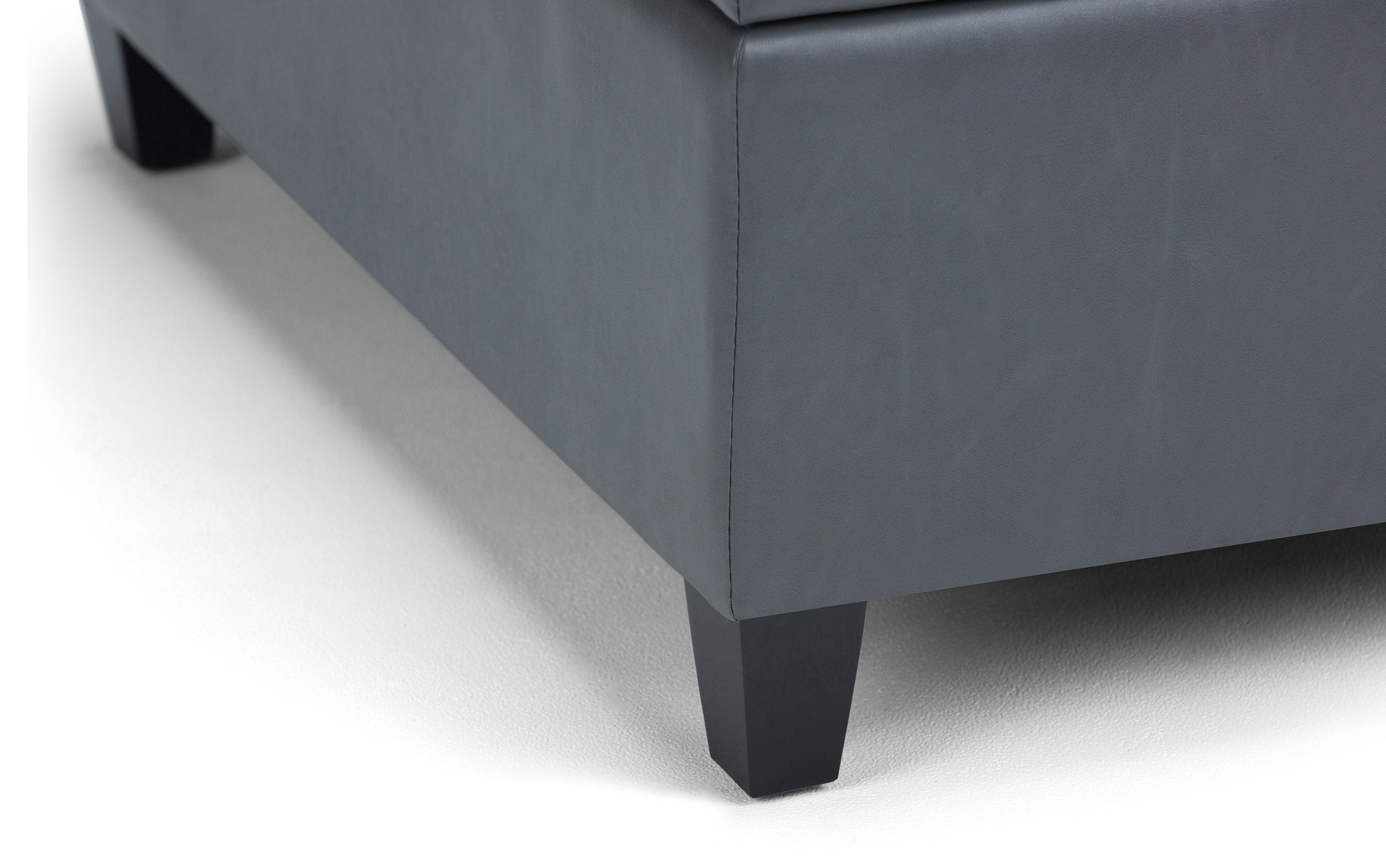 Harrison Coffee Table Ottoman in Vegan Leather