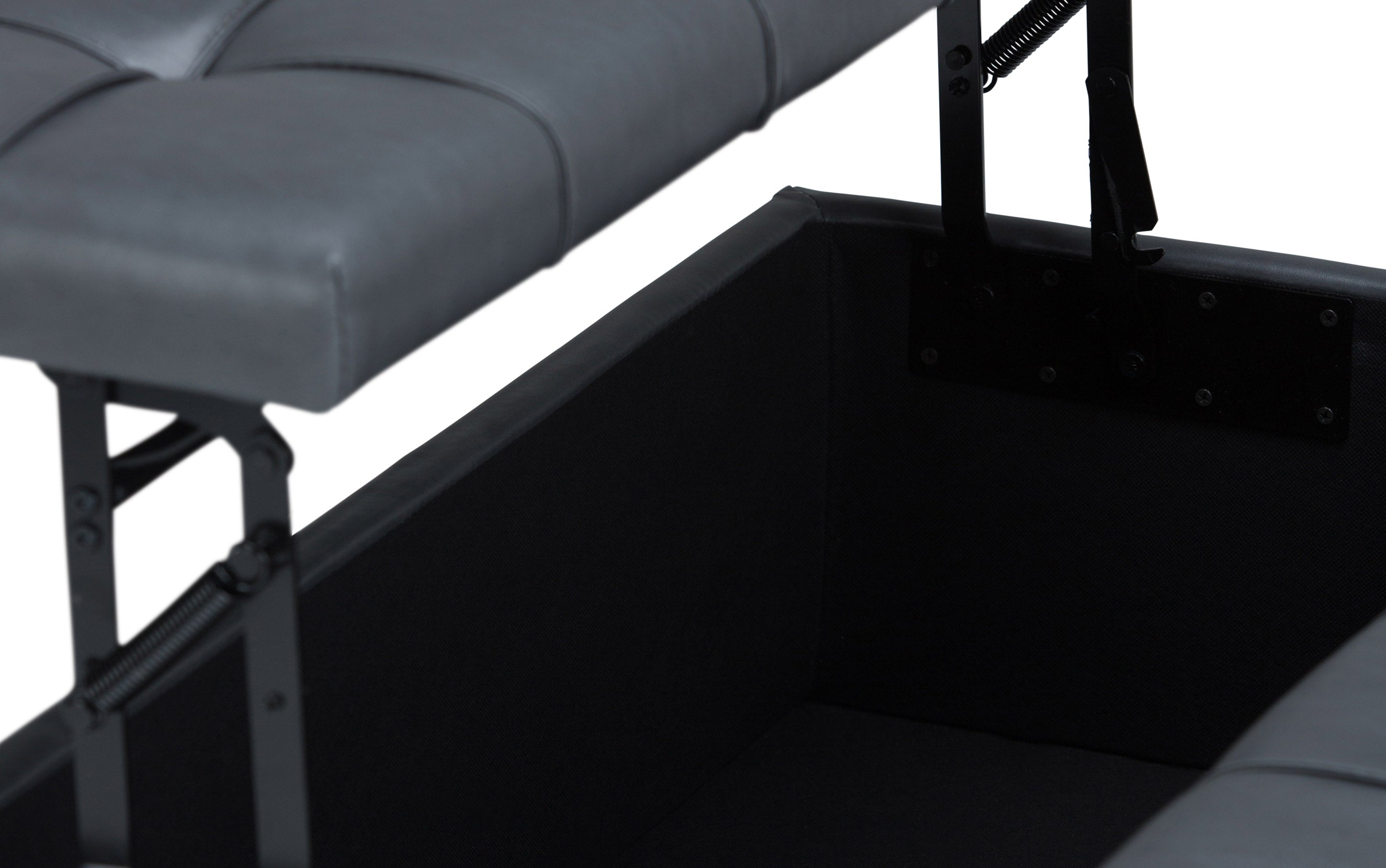 Harrison Coffee Table Ottoman in Vegan Leather