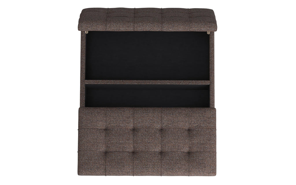Harrison Coffee Table Ottoman in Tweed