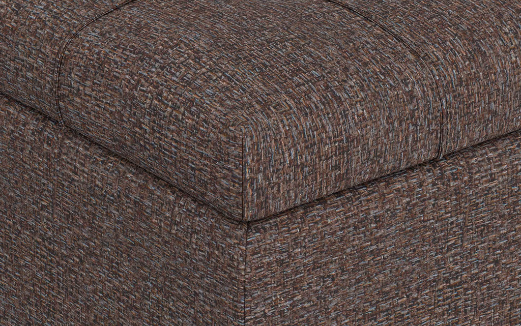 Harrison Coffee Table Ottoman in Tweed