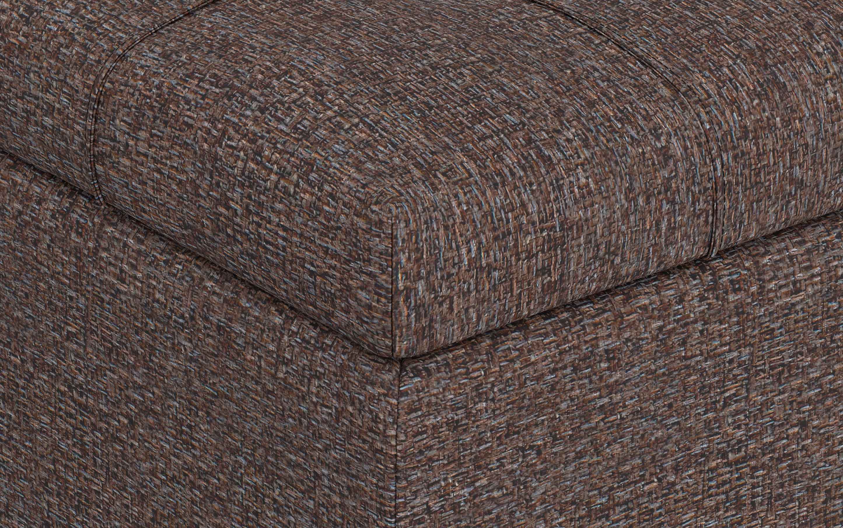Harrison Coffee Table Ottoman in Tweed