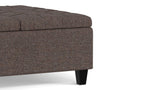 Harrison Coffee Table Ottoman in Tweed