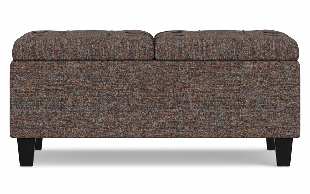Harrison Coffee Table Ottoman in Tweed