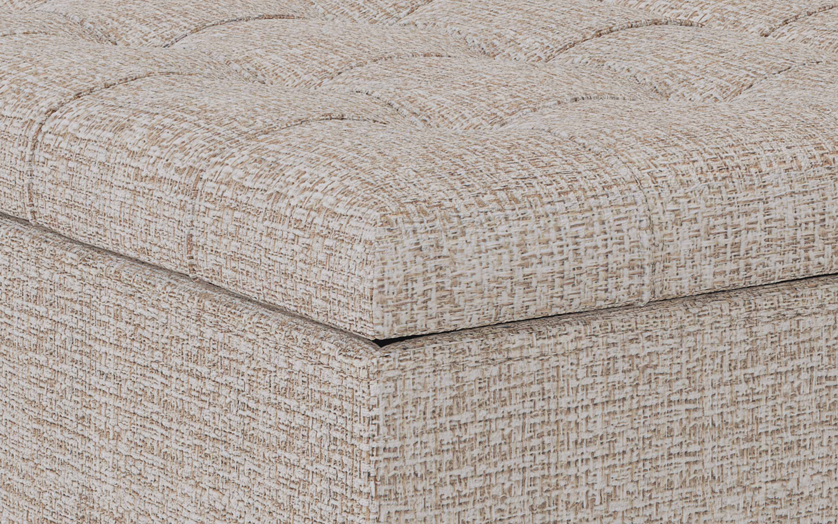 Harrison Coffee Table Ottoman in Tweed