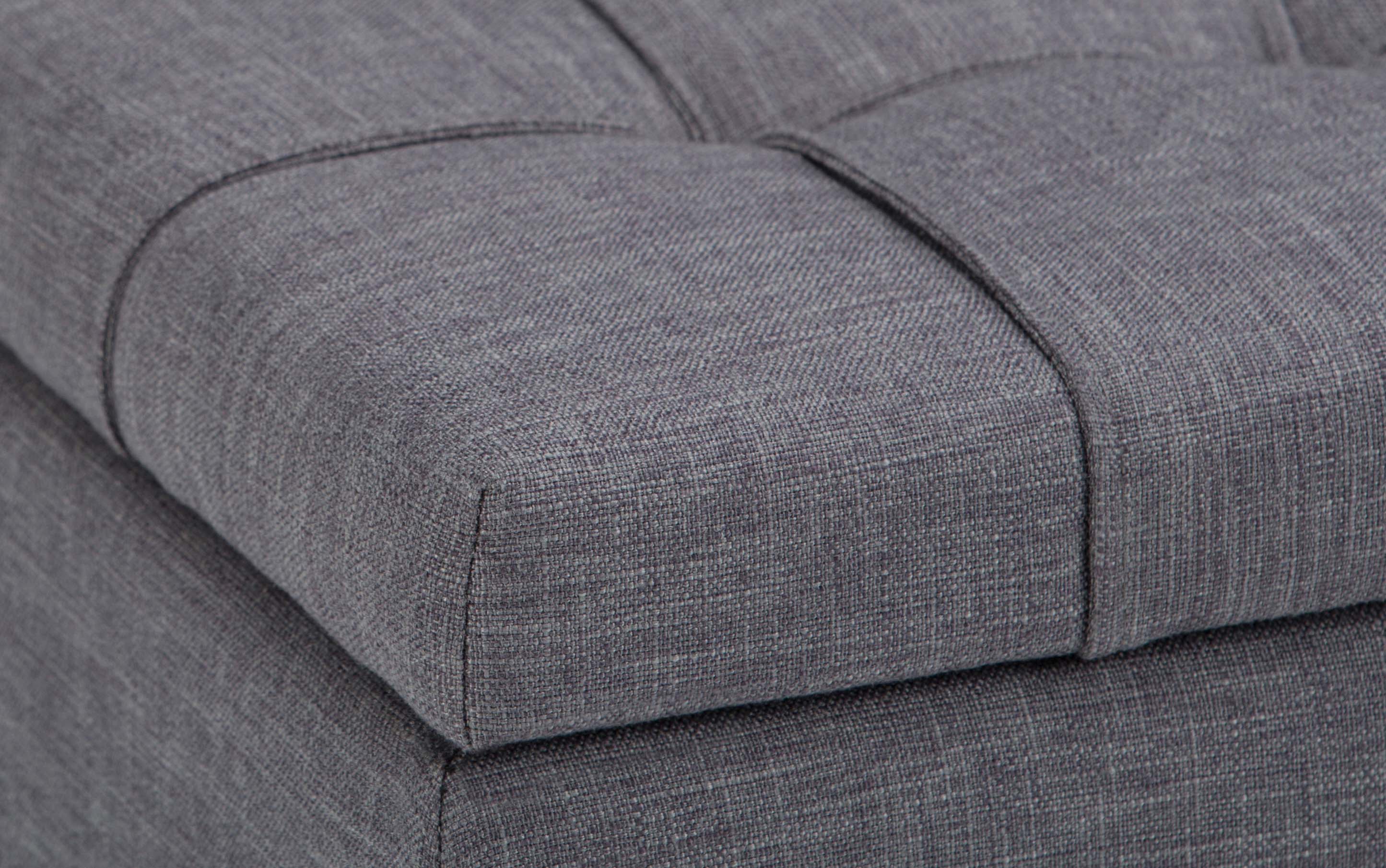 Harrison Coffee Table Ottoman in Linen