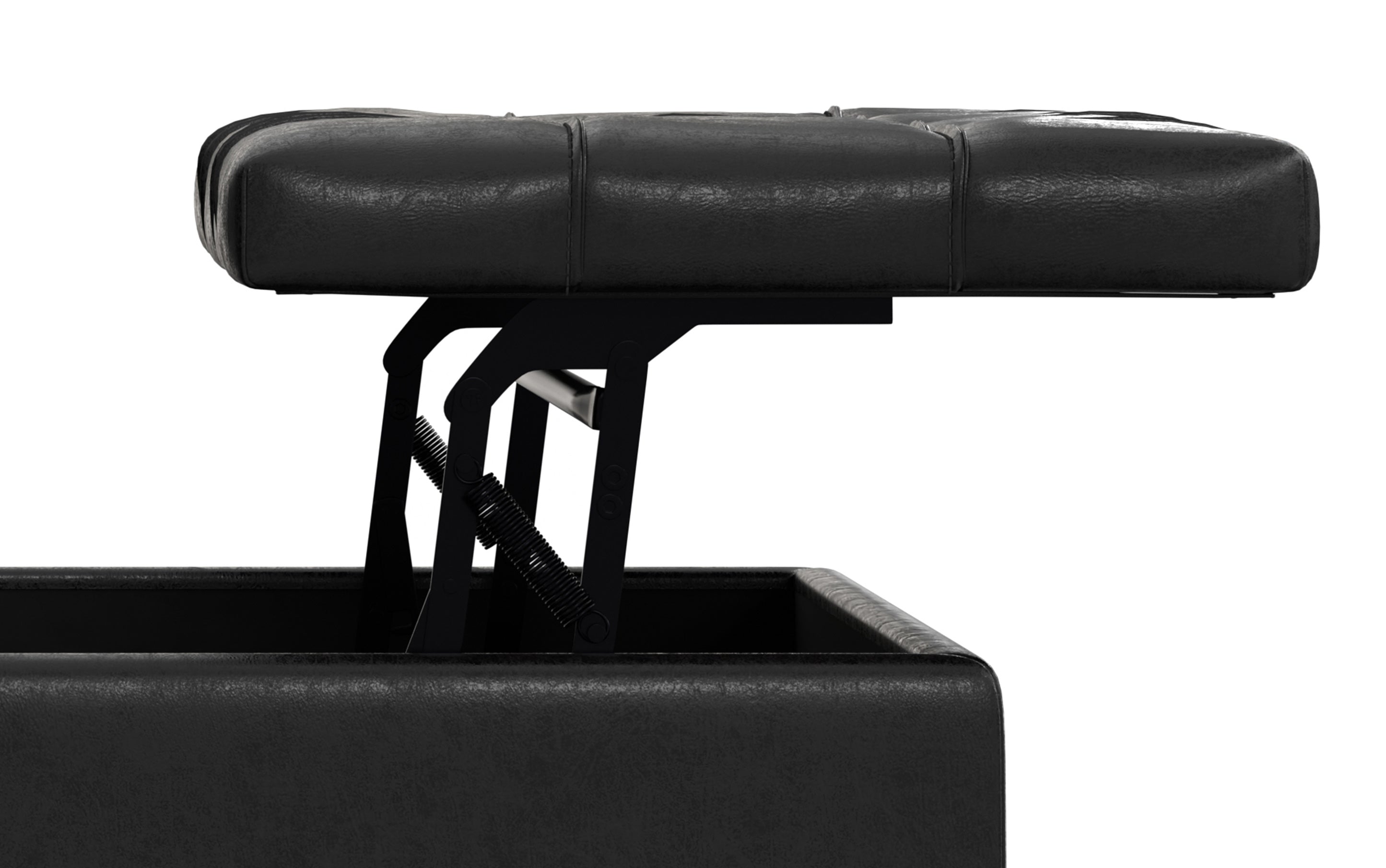 Harrison Large Square Coffee Table Storage Ottoman