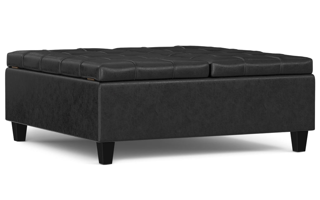 Harrison Large Square Coffee Table Storage Ottoman