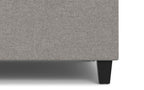 Harrison Small Square Coffee Table Storage Ottoman in Linen