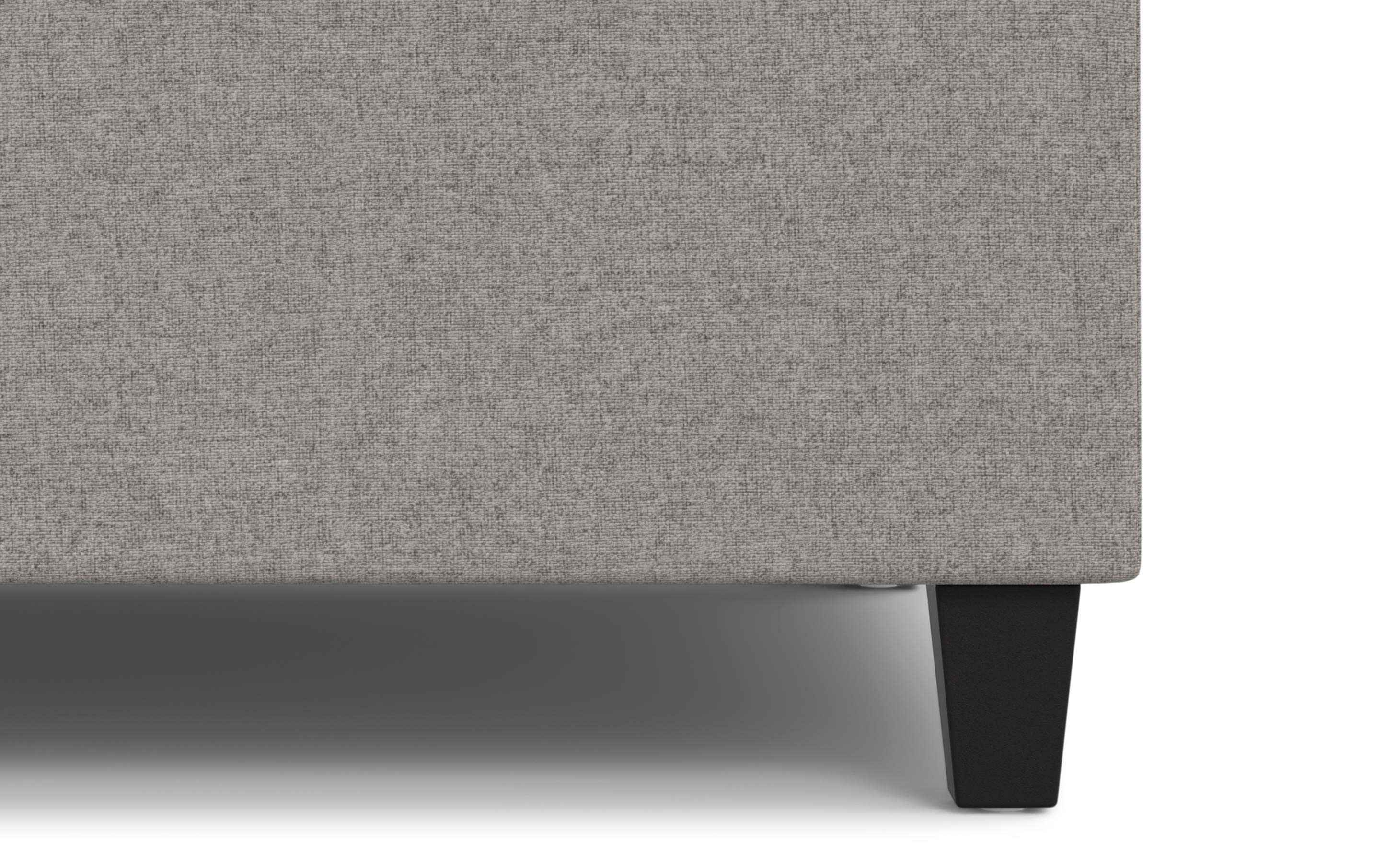 Harrison Small Square Coffee Table Storage Ottoman in Linen