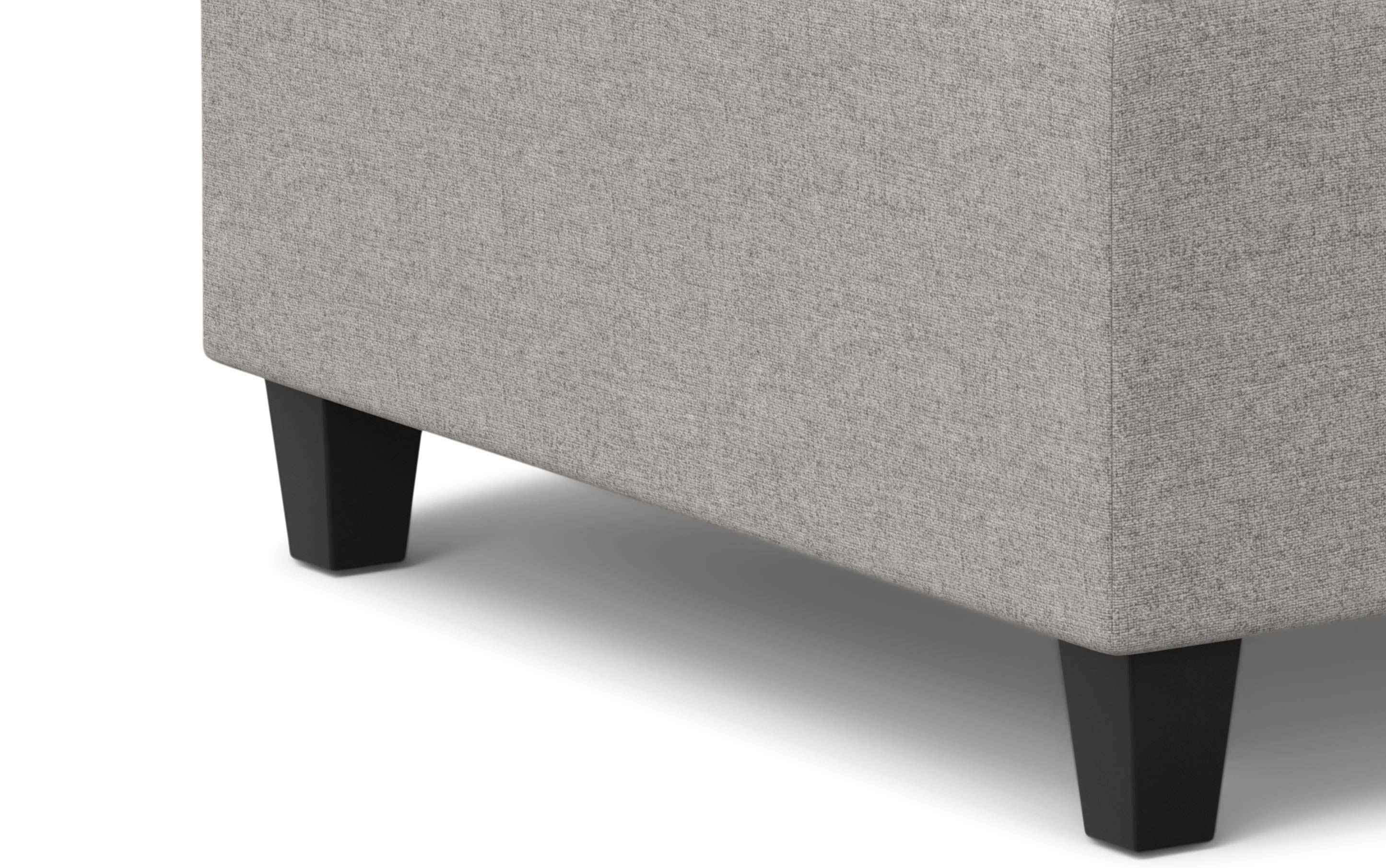 Harrison Small Square Coffee Table Storage Ottoman in Linen