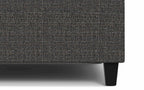Harrison Small Square Coffee Table Storage Ottoman in Linen