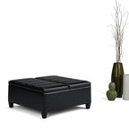 Ellis Table Ottoman in Vegan Leather