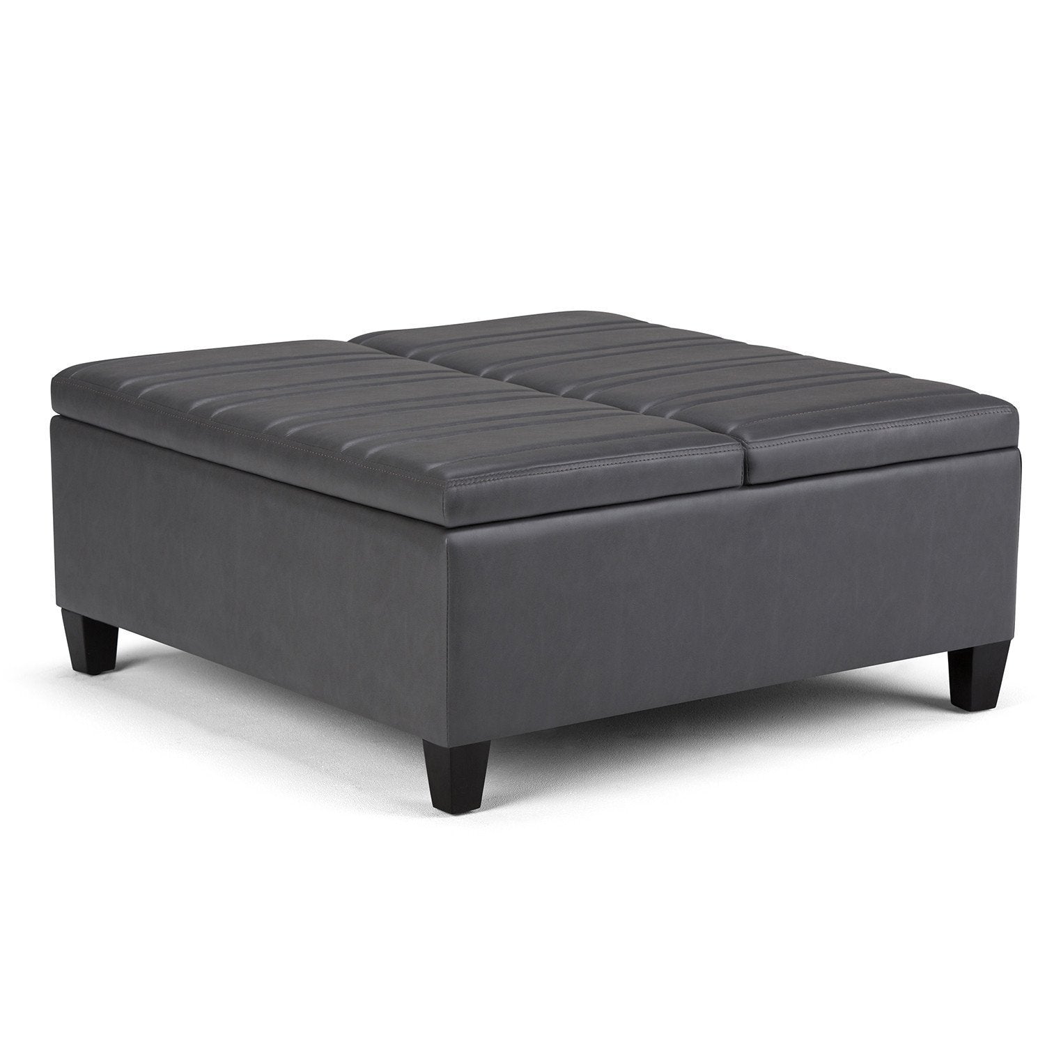 Ellis Table Ottoman in Vegan Leather