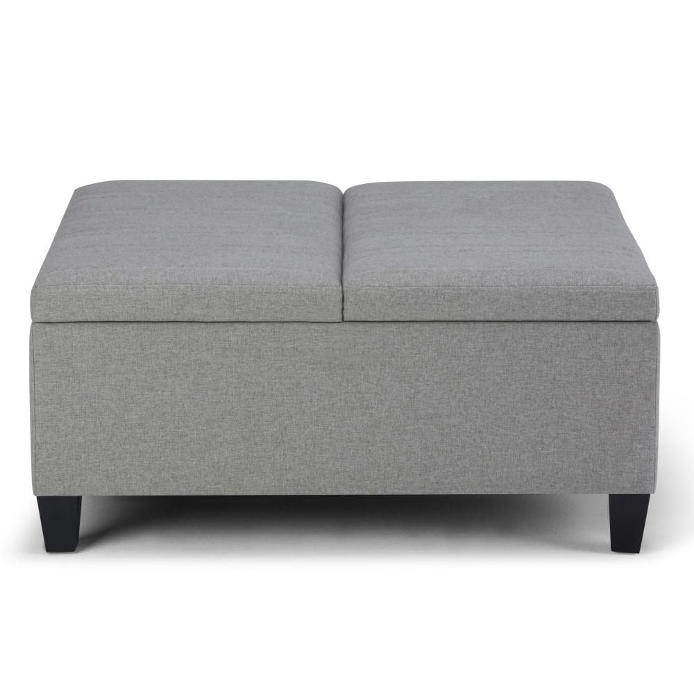 Ellis Table Ottoman in Dove Grey