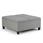Ellis Table Ottoman in Dove Grey