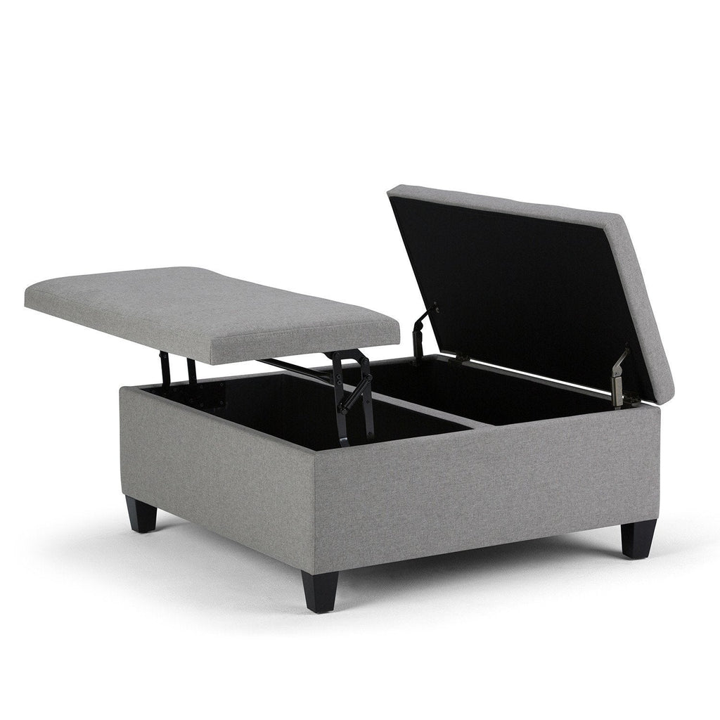 Ellis Table Ottoman in Dove Grey