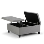 Ellis Table Ottoman in Dove Grey