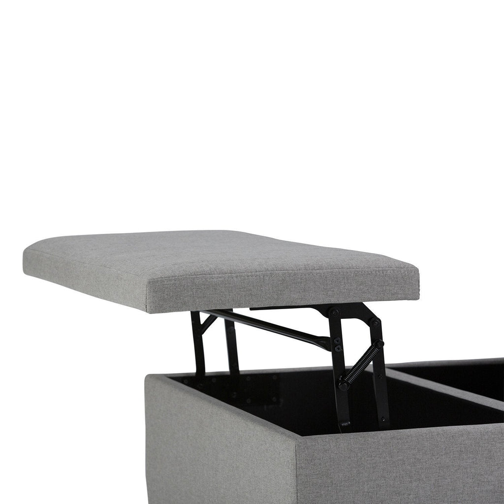 Ellis Table Ottoman in Dove Grey