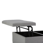 Ellis Table Ottoman in Dove Grey