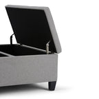 Ellis Table Ottoman in Dove Grey