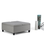 Ellis Table Ottoman in Dove Grey