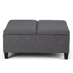 Ellis Table Ottoman in Linen