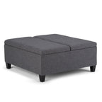 Ellis Table Ottoman in Linen
