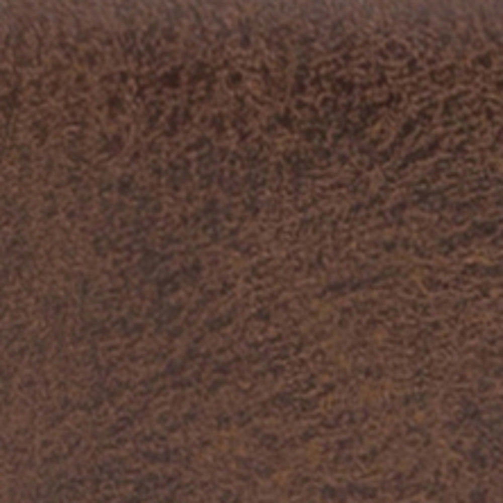 Lacey Ottoman Bench in Distressed Vegan Leather