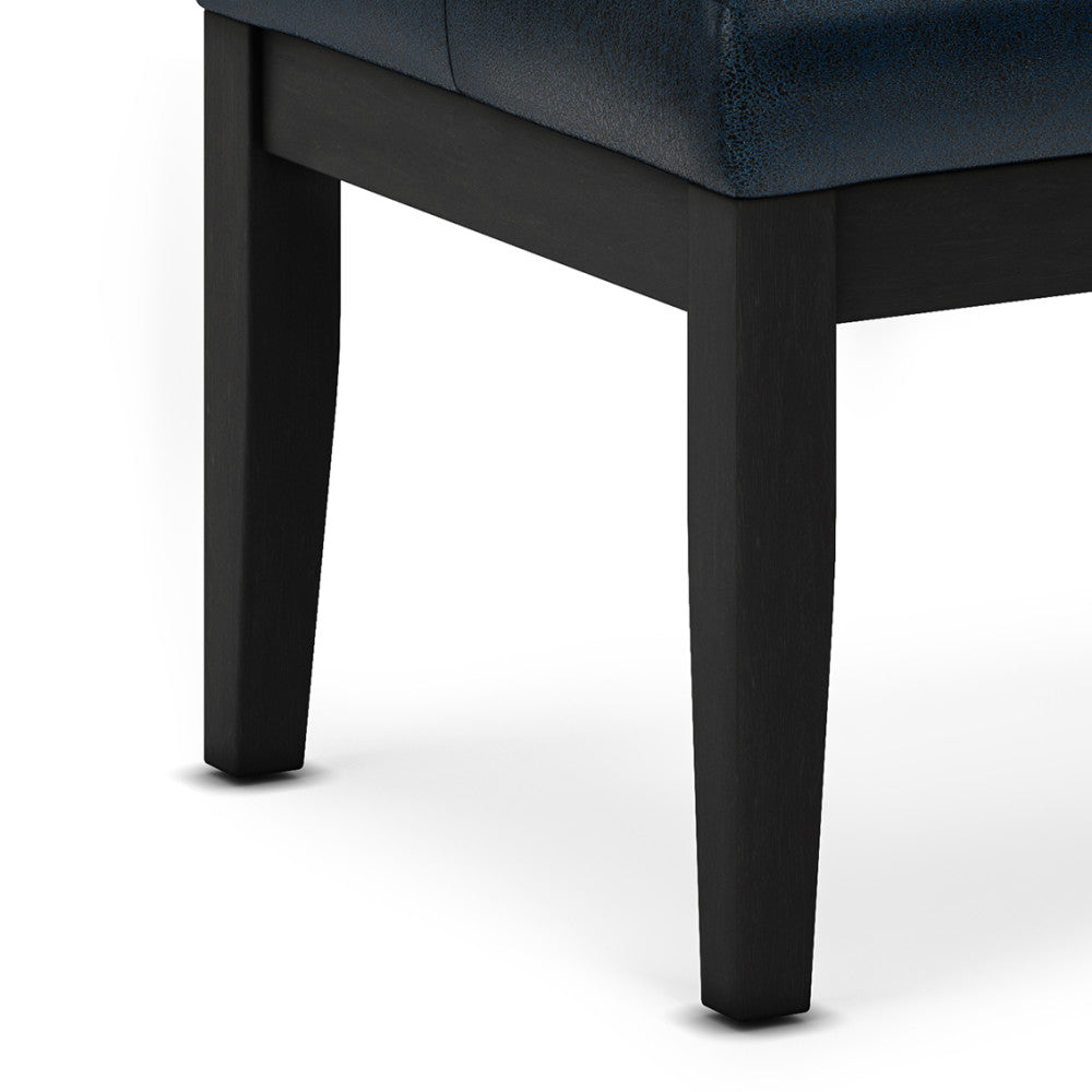 Lacey Ottoman Bench in Distressed Vegan Leather