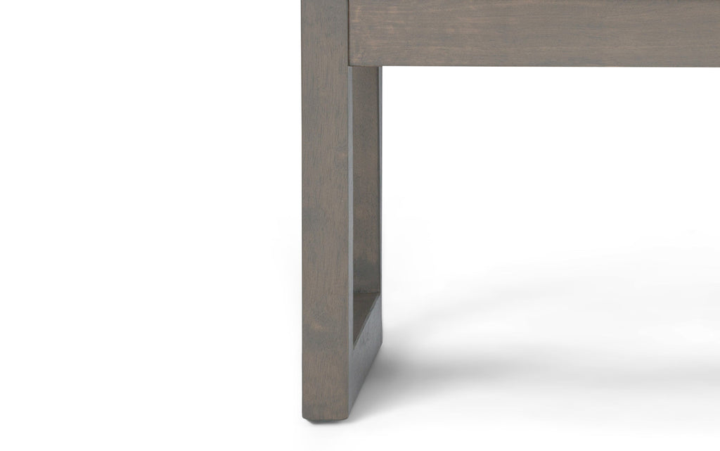 Casey Ottoman Bench in Distressed Vegan Leather