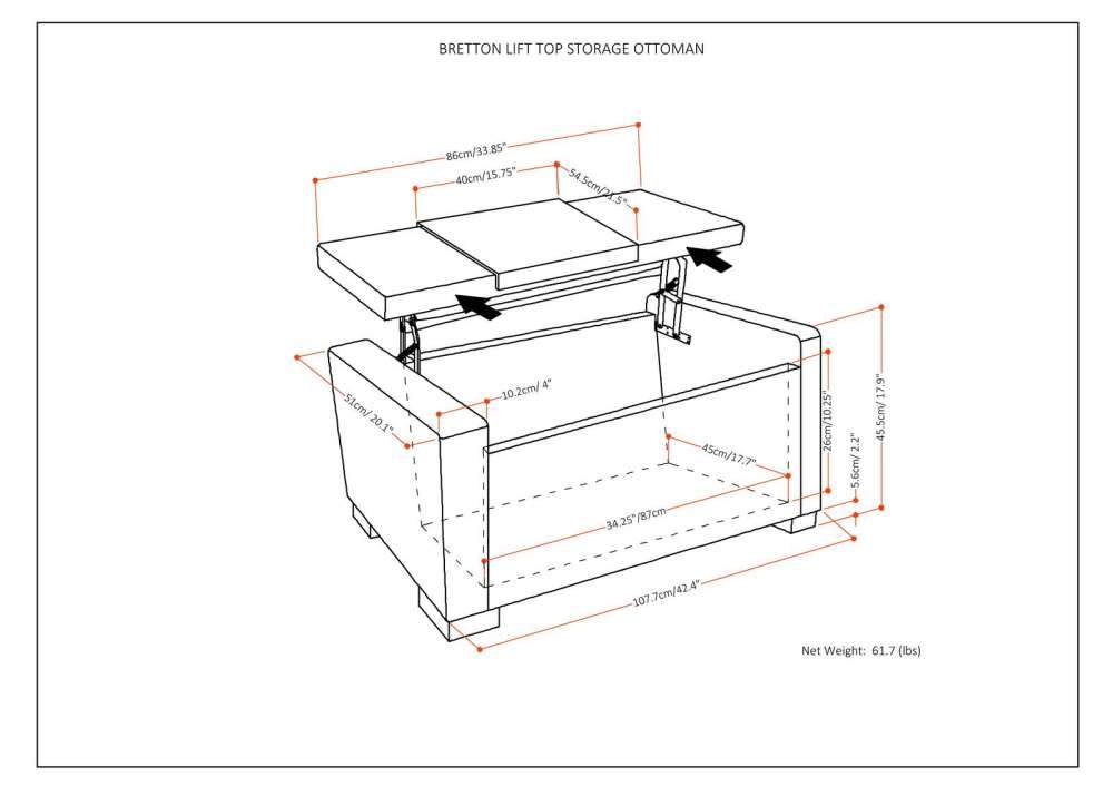 Bretton Storage Ottoman