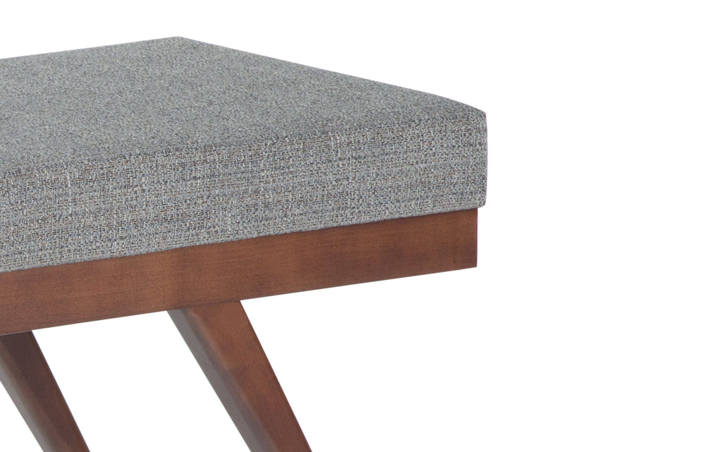 Chanelle Ottoman Bench in Tweed