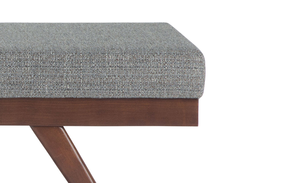 Chanelle Ottoman Bench in Tweed