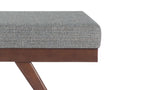 Chanelle Ottoman Bench in Tweed