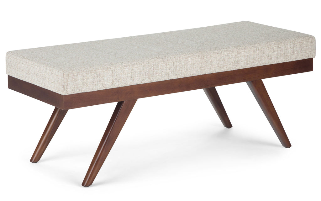 Chanelle Ottoman Bench in Tweed