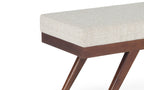 Chanelle Ottoman Bench in Tweed