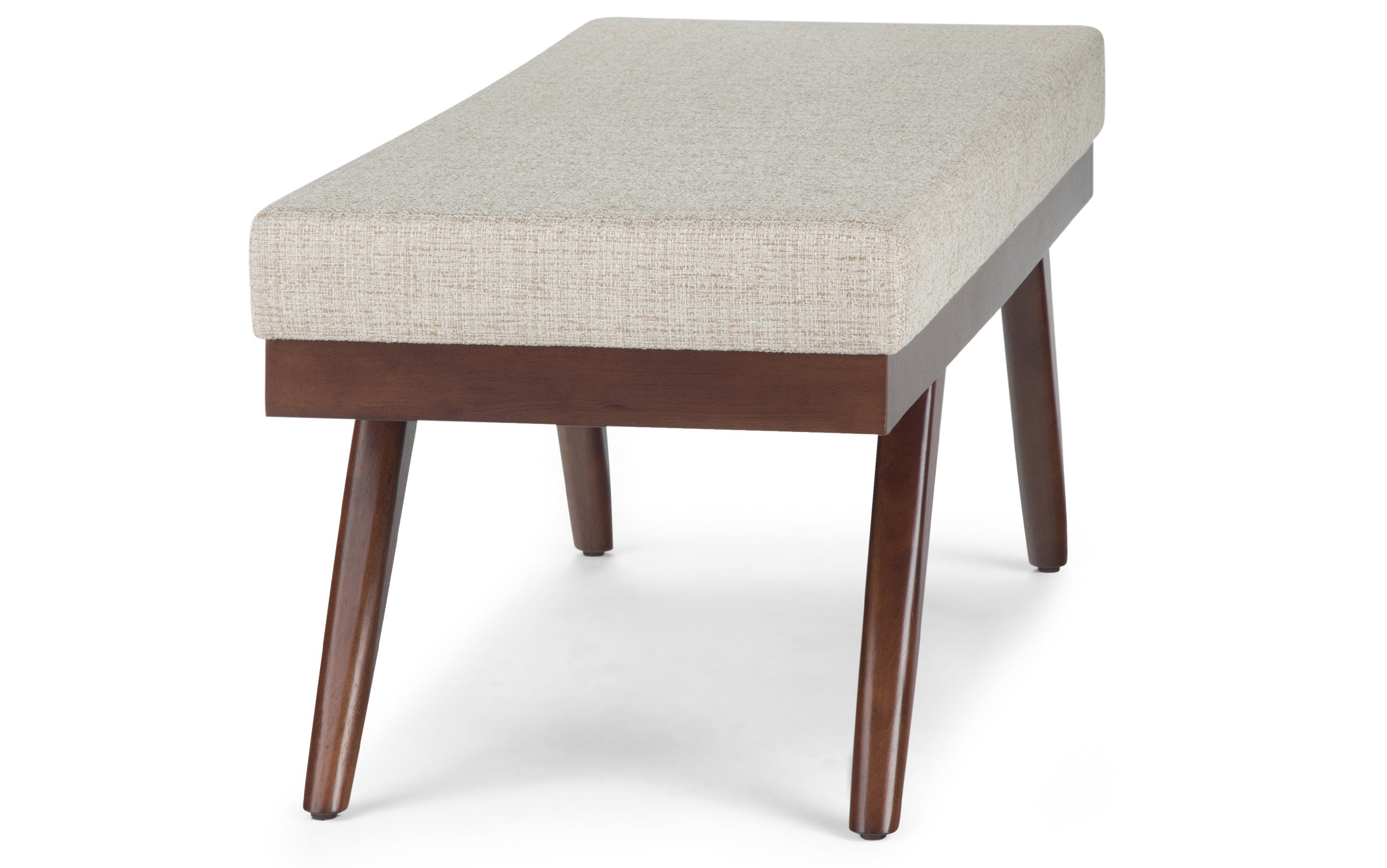 Chanelle Ottoman Bench in Tweed