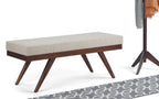 Chanelle Ottoman Bench in Tweed