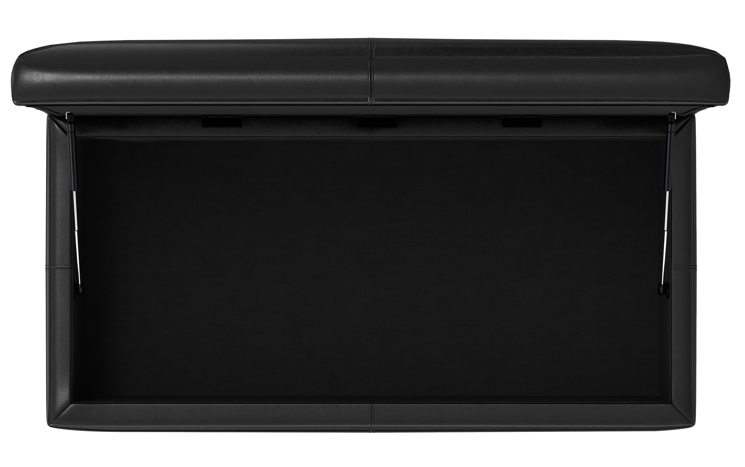 Gabbie Rectangular Storage Ottoman in Vegan Leather