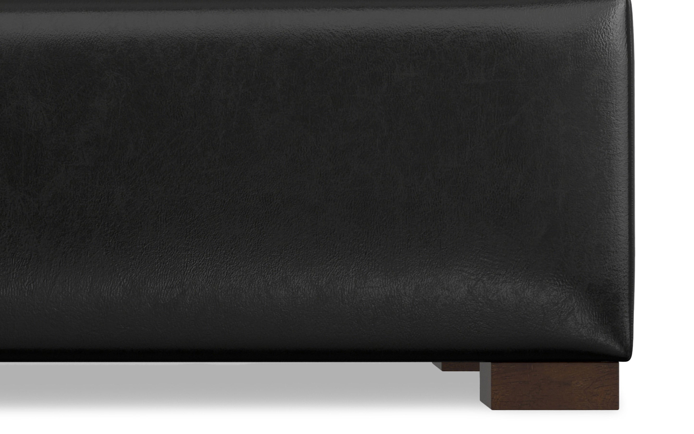 Gabbie Rectangular Storage Ottoman in Vegan Leather