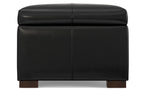 Gabbie Rectangular Storage Ottoman in Vegan Leather