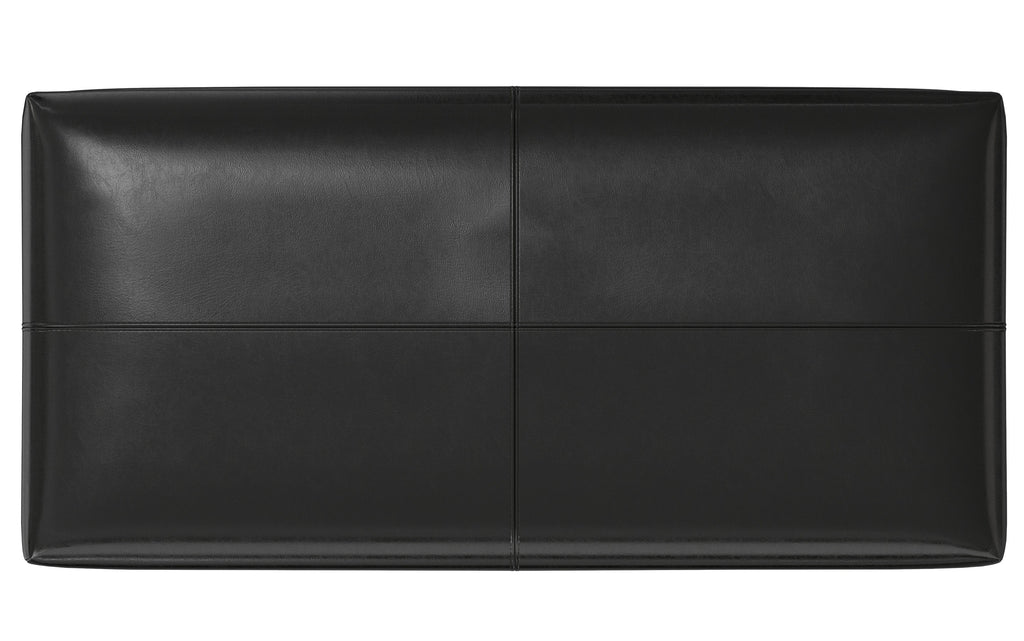 Gabbie Rectangular Storage Ottoman in Vegan Leather