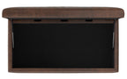 Gabbie Rectangular Storage Ottoman in Vegan Leather