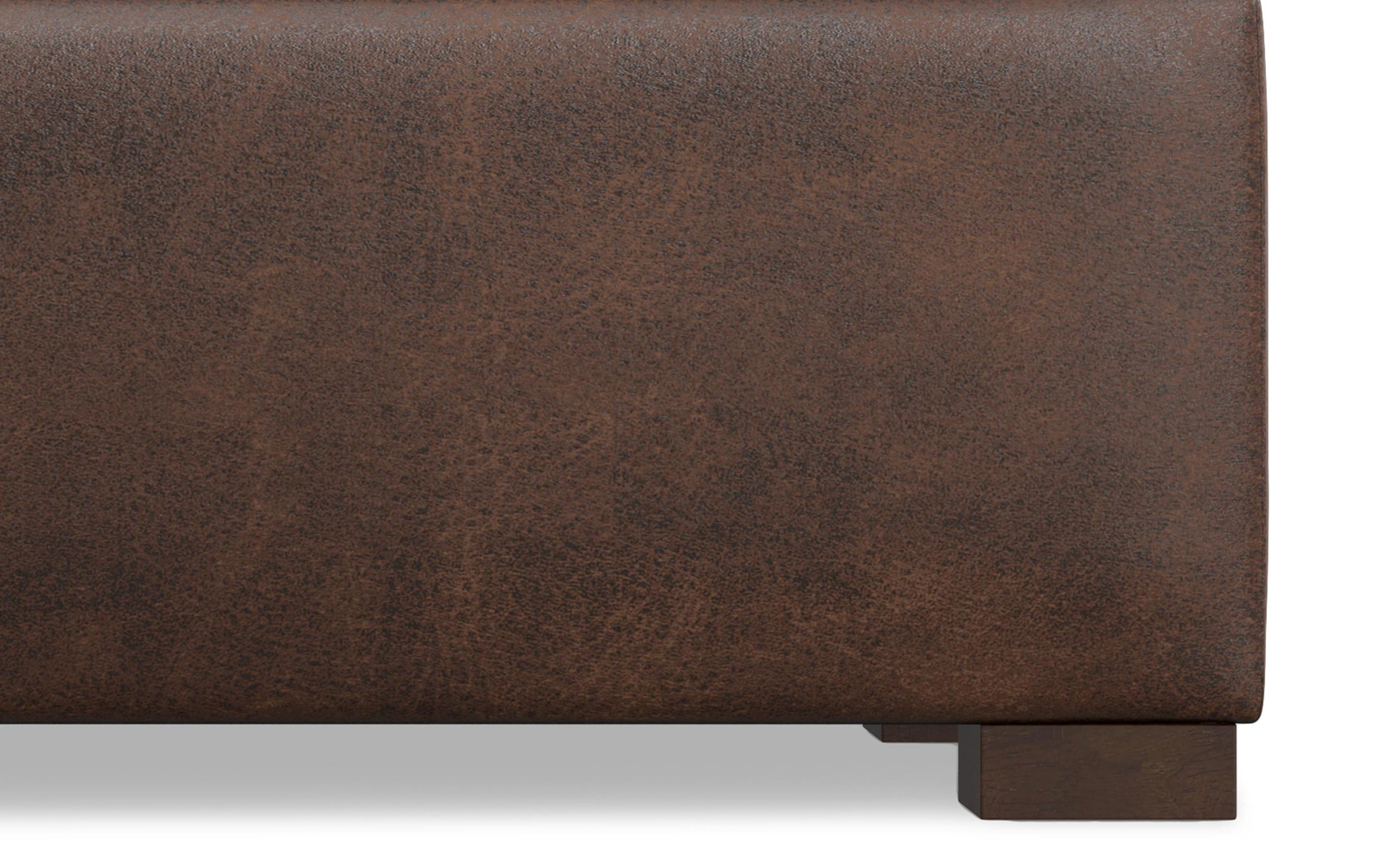 Gabbie Rectangular Storage Ottoman in Vegan Leather