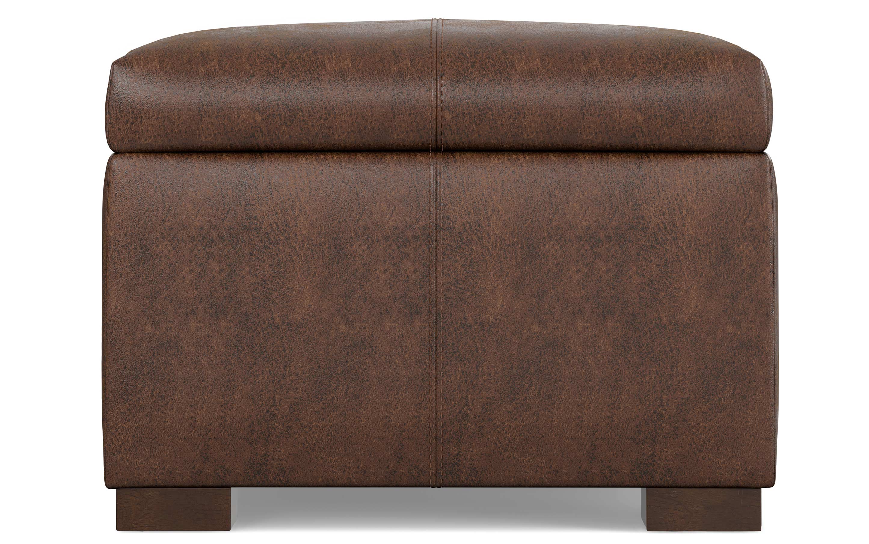 Gabbie Rectangular Storage Ottoman in Vegan Leather