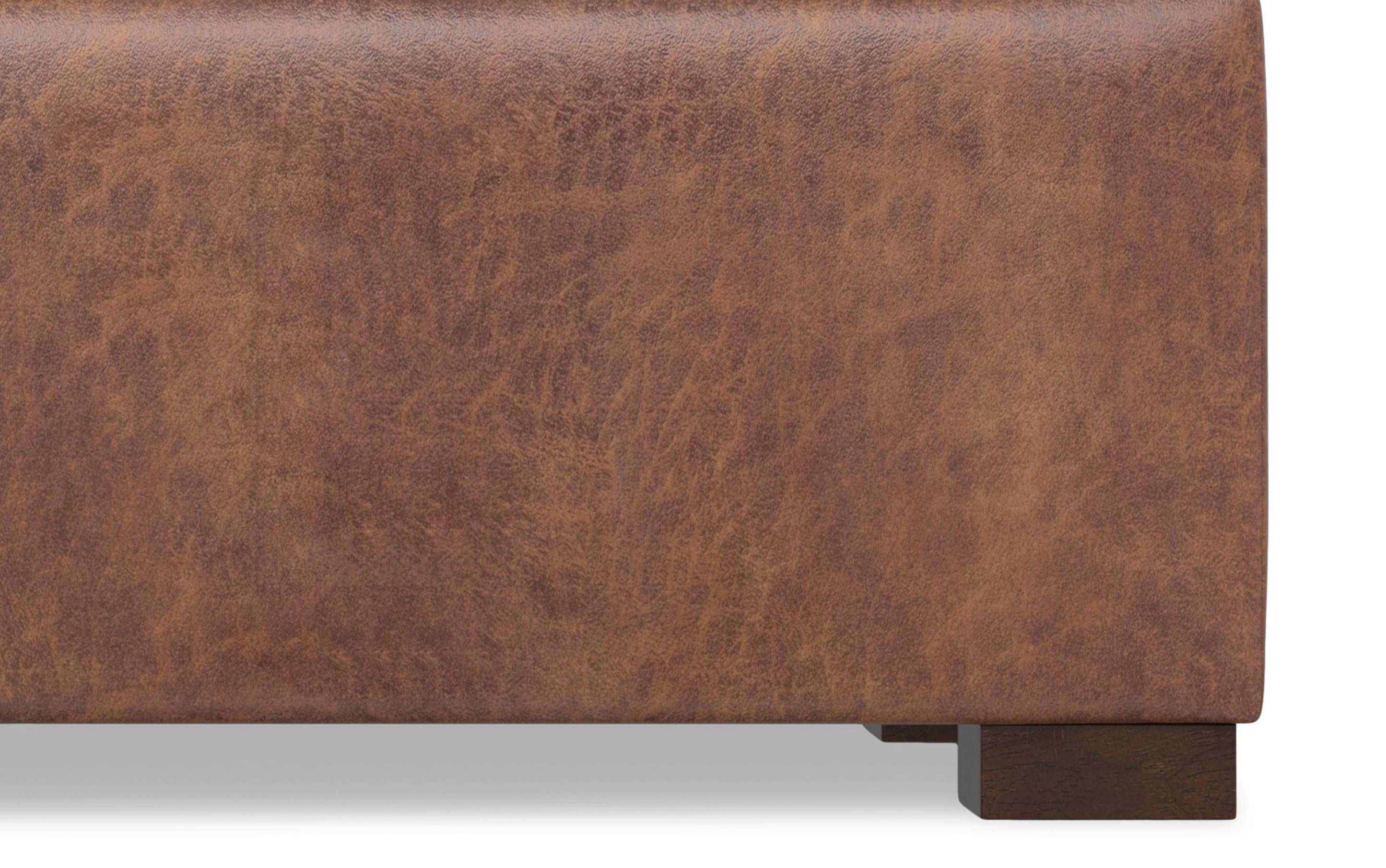 Gabbie Rectangular Storage Ottoman in Vegan Leather